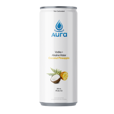 Aura Vodka Water Coconut Pineapple (Case)