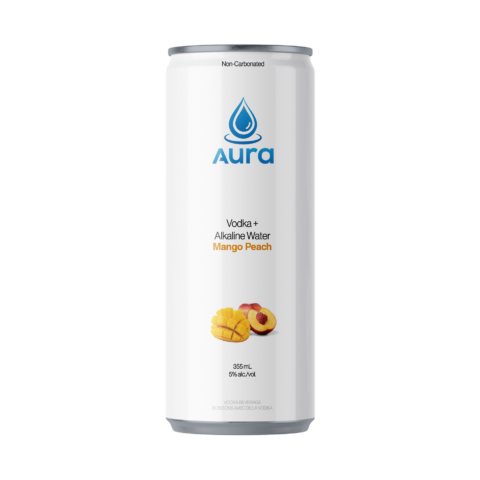 Aura Vodka Water Mango Peach (case)