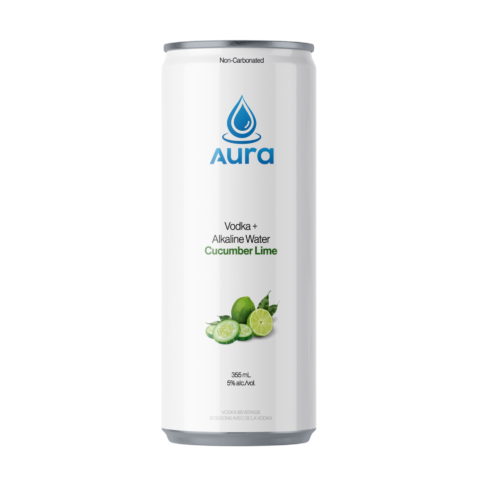 Aura Vodka Water Cucumber Lime (case)